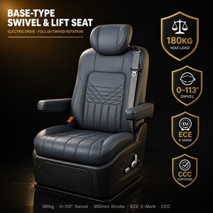 Siège de voiture pivotant programmable en cuir de luxe, capacité de levage pour fauteuil roulant de 150 kg, pour personnes handicapées - Product Image 2