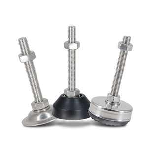 ขาปรับระดับได้แบบหลายทิศทาง ฐานไนลอน 80 มม. ขาแบบข้อต่อเกลียว M12/M14/M16/M20 รับน้ำหนักมาก - Product Image 5