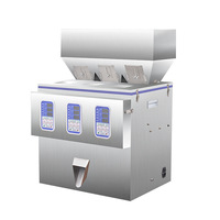Machine de remplissage et de pesage automatique à quatre têtes pour pièces détachées, granulés, poudre, farine, noyaux de fruits, feuilles de thé, distributeur