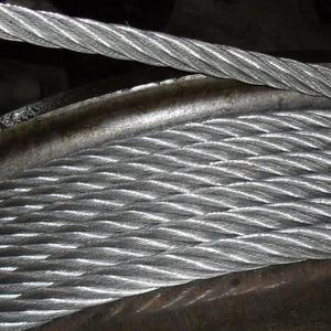 6X19 7X19 + <span class=keywords><strong>wsc</strong></span>/iws เชือกลวดเหล็กชุบสังกะสี - Product Image 6