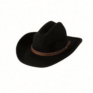 Wholesale Luxury High Quality Customize Old School Felt Australia Wool Vintage Cowboy Unisex Hat Travel Party Fishing Four - Product Image 4