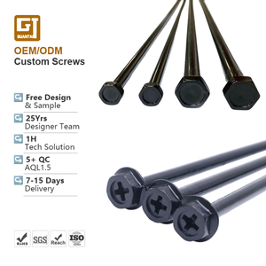 Hex Head Wafer <strong>Self</strong> <strong>Tapping</strong> <strong>Screw</strong> Customized M4 M6 M8 M10 Sus316 304 Stainless <strong>Black</strong> Phillips Flange Head <strong>Screws</strong> and Fasteners - Product Image 1