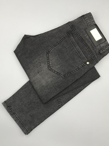 Jean droit décontracté pour homme, importé, bleu clair, design fin, toucher coton confortable, polyvalent - Product Image 2