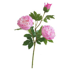 O-X968 Prix de gros usine Haute qualité 3 têtes Pivoines artificielles effet naturel Blanc Rose Grande tige <span class=keywords><strong>Fausse</strong></span> fleur de <span class=keywords><strong>pivoine</strong></span> - Product Image 3