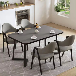 Chất Lượng Cao Bắc Âu Tối Giản Phong Cách Bánh Cafe Bar Nhà Phòng Khách Bàn Ăn Với Bốn Ghế Nhà Hàng Bộ Đồ Nội Thất - Product Image 5