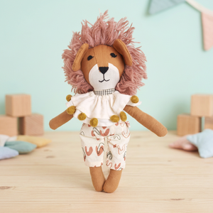 Lion Plush Doll-15 Inch Desert Lion Super <b>Soft</b> <b>Stuffed</b> <b>Toy</b> PP Cotton Filled Polyester Unisex Perfect Anniversary Gift - Product Image 3