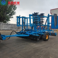 Machine agricole combinée personnalisée pour la préparation du sol, 3 plis, 6 mètres, pour la fragmentation et la préparation des terres, la culture