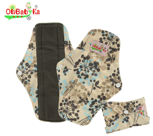 Ohbabyka kadın hijyenik pedler toptan annelik bayanlar kumaş regl bambu çevre dostu hijyenik pedler kullanımlık - Product Image 3