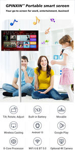 Téléviseur intelligent pour la maison 21 24 27 32 pouces par Tv Écran FHD Téléviseur Android intelligent à écran tactile avec USB WIFI - Product Image 4