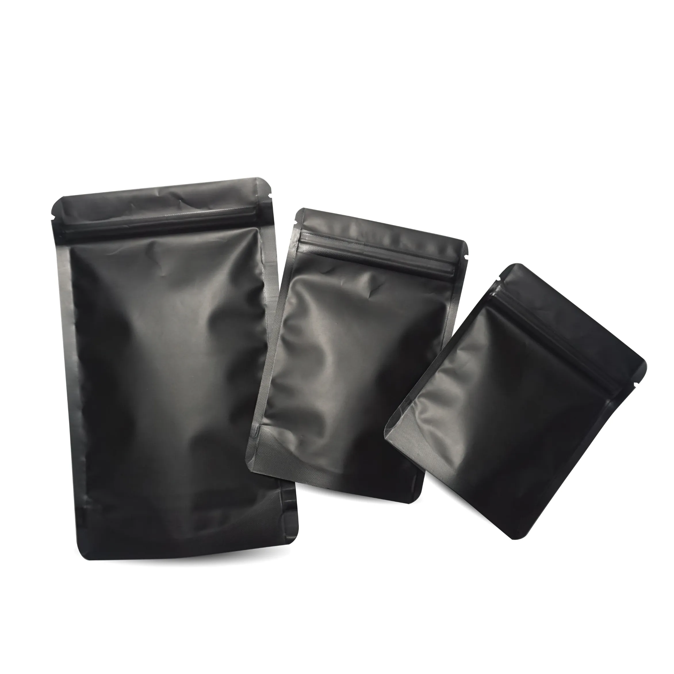 4x6 Wholesale aluminium foil pe flexible stand-up matte white ziplock packaging bags/poly doypack 3 side seal zipper bag pouch