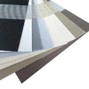 High Quality Day and Night Use Double Layer Blackout Blinds Fabric Waterproof and UV Proof Roller Zebra blinds Fabric