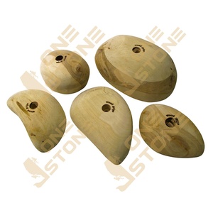 Uso de la pared de escalada Kit de soportes de escalada de madera para los bordes de los peldaños del campus Juggy Wood Grips Brick Pinch Slope & Jug Half Ball Slope - Product Image 3