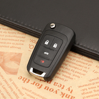 Clé de voiture à 4 boutons pour Chevrolet Flip Smart Remote Control 433MHz ID 46 Chip Keyless RC Vehicle Auto Blank Car Key