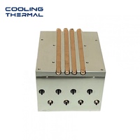 Dissipateur thermique LED haute puissance 300W avec caloduc en cuivre et ailettes en aluminium, module de refroidissement pour puce COB, lampe de culture et lampe industrielle
