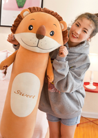 Bantal Boneka Hewan Hutan Tidur Nyenyak 70 CM Boneka Lembut Monyet/Singa/Dinosaurus/Kelinci untuk Hadiah Anak atau Perempuan