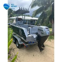Bateau Allheart 5.8m/19FT, Console Centrale en Aluminium, Bateau Rapide pour la Pêche