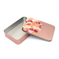 Boîte en aluminium jetable OEM, portefeuille en métal imprimé, emballage alimentaire rectangulaire pour chocolat