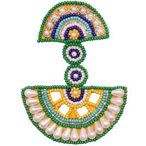 Beaded <b>Stud</b> <b>Earrings</b> for Women and <b>Girls</b> Handmade Elegant Fashion Jewelry At Best Price - Product Image 2