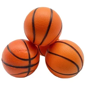 24pcs 6.3cm souple PU Stress fidget sensoriel squeeze mini petit jouet de basket-ball pour enfants et adultes