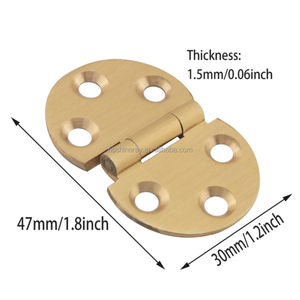 Mutfak ve yatak odası için 180 ° Mini Metal <span class=keywords><strong>Flap</strong></span> menteşe yarım yuvarlak pirinç katlanır masa ve zemin ayaklı masa çekmeceler - Product Image 4