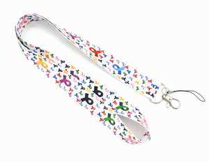 Özel kordon moda meme kanseri HIV sembolü kırmızı şerit Logo boyunluklar anti-kayıp taşınabilir telefon boyunluklar - Product Image 5