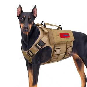 Arnês Tático Personalizado para Cães de Grande Porte Colete Ajustável Anti-Puxão com Alça para Treinamento e Atividades ao Ar Livre - Product Image 1