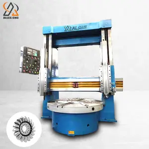 Değişken hızlı CNC VTL CNC çift sütun dikey torna makinesi için kullanılabilir torna metalik iş parçası çin tedarikçisi ile