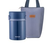 Tafuco - Lonchera de Acero Inoxidable Dos en Uno, Termo y Recipiente para Alimentos, Ideal para el Trabajo o la Escuela