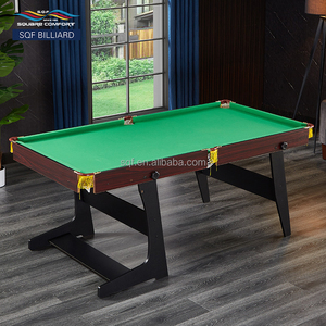 Table de <span class=keywords><strong>billard</strong></span> et de snooker <span class=keywords><strong>pliable</strong></span> de luxe S.Q.F 1,83 m (6 pieds) 3-en-1 portable avec plateau en MDF et ardoise pour jeux intérieurs et extérieurs - Product Image 4