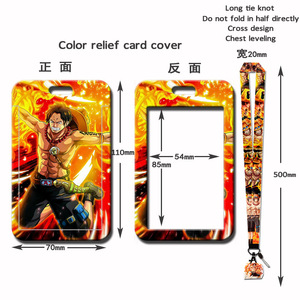 Lindo Porta Tarjetas <span class=keywords><strong>de</strong></span> Autobús <span class=keywords><strong>de</strong></span> Plástico Estilo Instagram, Cordón para el Cuello, Porta Tarjetas <span class=keywords><strong>de</strong></span> Comida para Estudiantes, Llavero con Diseño <span class=keywords><strong>de</strong></span> <span class=keywords><strong>One</strong></span> <span class=keywords><strong>Piece</strong></span>, Nami y <span class=keywords><strong>Sanji</strong></span> - Product Image 2