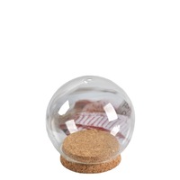 Globe d'eau en verre vide à remplir, sphère DIY pour figurines en pâte polymère, ornement moderne pour la maison et le bureau