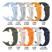 RYB Bracelet de montre océan en silicone souple respirant de haute qualité pour Samsung Galaxy Watch 7 Ultra 47mm