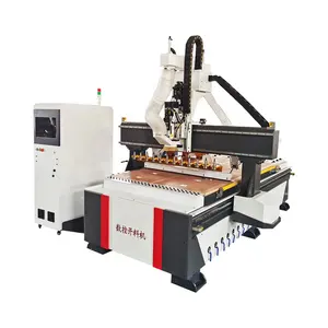 Best Price 3d 3 axis atc cnc wood router engraver machine for sale Auto Tool Changer Woodworking Cutting Slotting Machine