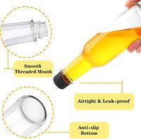 Bouteille en Verre Transparente de Qualité Alimentaire pour Sauce Piquante avec Bouchon à Vis en Plastique 90 ml 150 ml 250 ml
