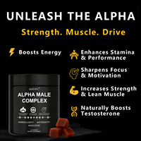 Gummies Alpha Male Complex pour Homme : Immunité Renforcée, Shilajit Pur, Mousse de Mer, Ashwagandha, Miel de Manuka – Direct Usine