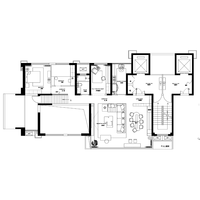 Plans d'aménagement d'immeubles d'appartements modernes, complexe résidentiel de luxe, plan architectural