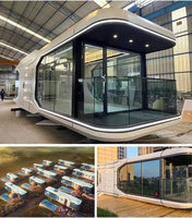 Capsule spatiale moderne et luxueuse avec système de contrôle intelligent, capsule de camping