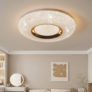 Plafonnier moderne à double anneau LED blanc et or pour véranda, vente chaude - Product Image 2