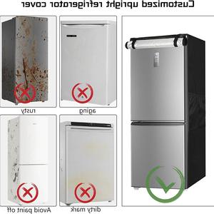 Otra Funda para Refrigerador Vertical, Tela Oxford 210D, Antipolvo, Cierre Elástico, Negra, Estilo Moderno y Simple - Product Image 3