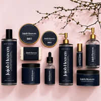 Étiquettes autocollantes personnalisées pour emballages de bouteilles cosmétiques, résistantes à l'eau et à l'huile, rouleaux d'étiquettes de luxe pour pots de soins de la peau, autocollants avec logo
