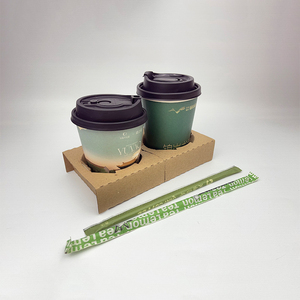 Wholesale Printing 8oz 12oz 16oz Single Wall Disposable Paper Cups Customized Hot Coffee Paper Cup With Sleeves and Lid