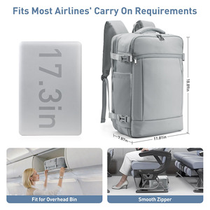 Large Capacity Expandable <b>Backpack</b> with TSA-Approved Design and Multiple Organized Compartments for Business and Trips - Product Image 2