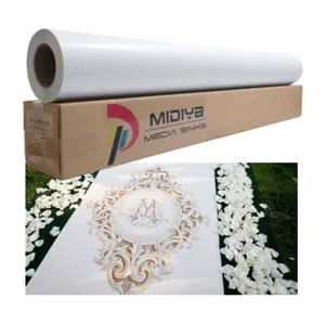 Beautiful Outdoor Garden Wedding Dance Floors Vinyl Roll Glossy White Printing With Removable Matte Surface For Weddings