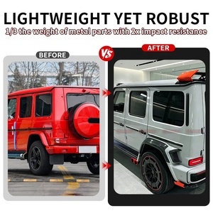 อัพเกรดเป็นบังโคลนสไตล์ BB G900 สำหรับ Mercedes Benz G Class W464 ผลิตจากคาร์บอนแห้งแบบ Wide Body ของแท้จากโรงงาน - Product Image 3