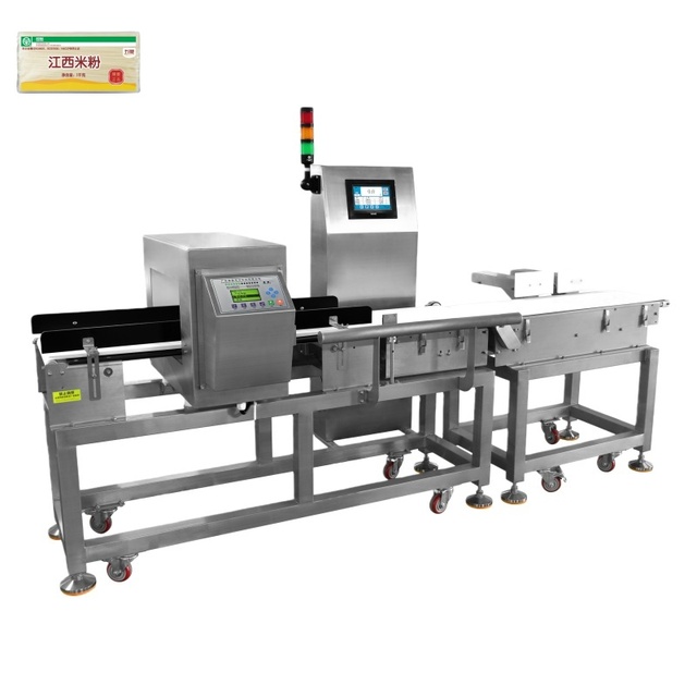 Intelligent All-in-One Metal Detector and Checkweigher-Automatic Rejection System for High-Speed Production Line Quality Control