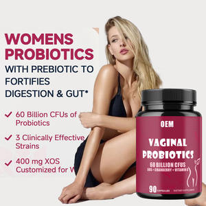 Cápsulas probióticas de calidad superior de etiqueta privada para adultos Mujeres Suplemento de equilibrio de pH Promueve la coenzima vaginal saludable Q10 - Product Image 2