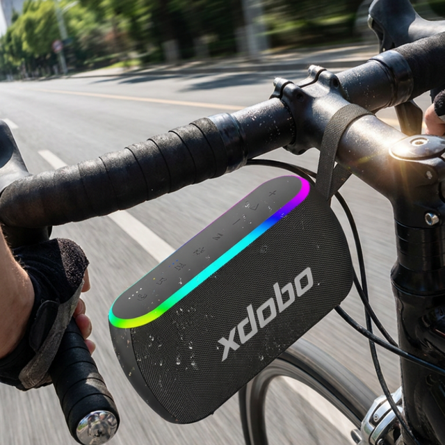XDOBO X8 PLUS II 80W Wireless Speaker With DSP Chip Deep Bass 3 EQ Modes RGB Lights TWS for Outdoor Party Travel