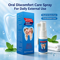 Spray buccal 30 ml pour les soins bucco-dentaires, apaisant les gencives et les dents, brume buccale pour l'hygiène dentaire, étiquette privée OEM