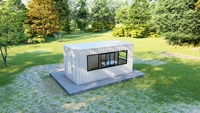 Installation rapide Mini maison de jardin mobile détachable Maison de conteneur en bois en acier pour l'hébergement en plein air en hôtel Fabriqué en Chine