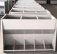 Mangeoire double face en acier inoxydable durable pour porcs, robuste, pour l'élevage porcin - Offre Spéciale